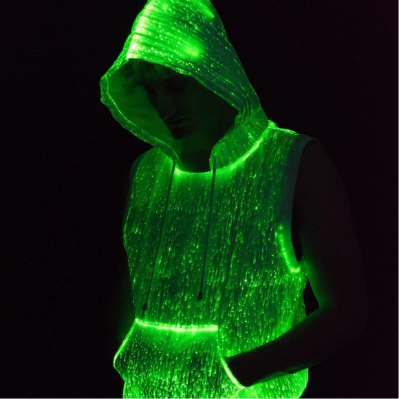 TrYptiX Fiberoptic Sleeveless Hoodie XL - Picture 2 of 9
